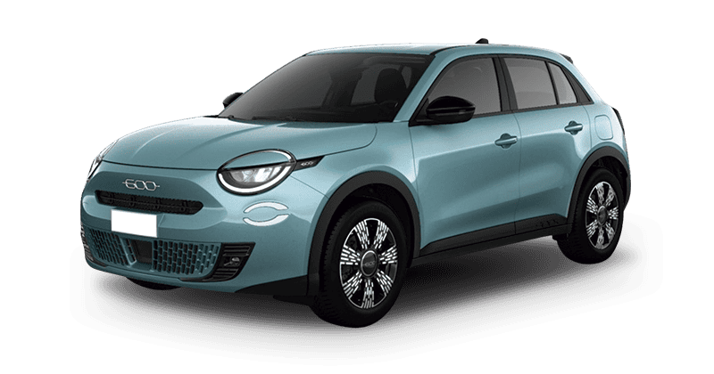 Leasing Coches Fiat 600-1.2 MHEV ICON DDCT Azul Ottanio, Negro, Blanco