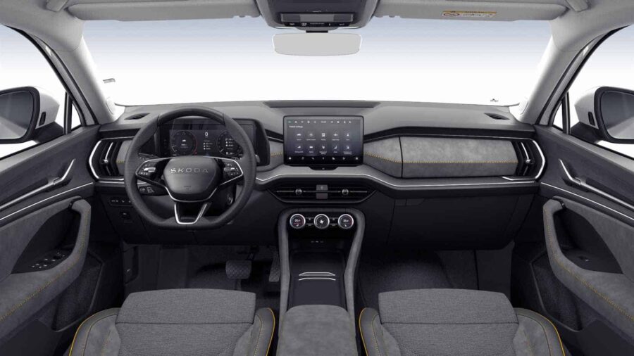 Leasing Coches Skoda Kodiaq 2.0 TDI DSG Selection Blanco Luna, Plata Brillante, Gris Graphite