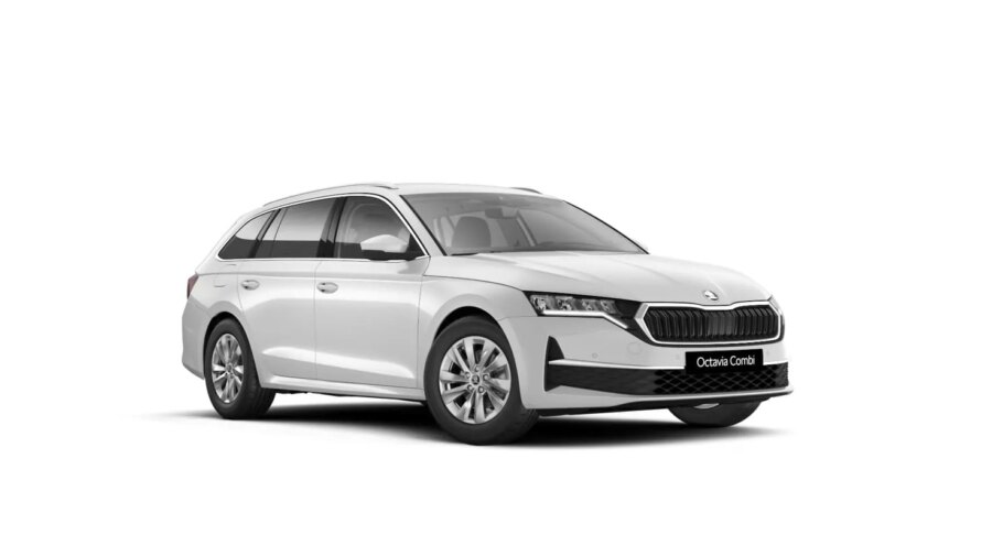 Leasing Coches Skoda OCTAVIA Combi 1.5 TSI DSG MHEV Selection Blanco luna, Gris Graphite, Plata Brillante