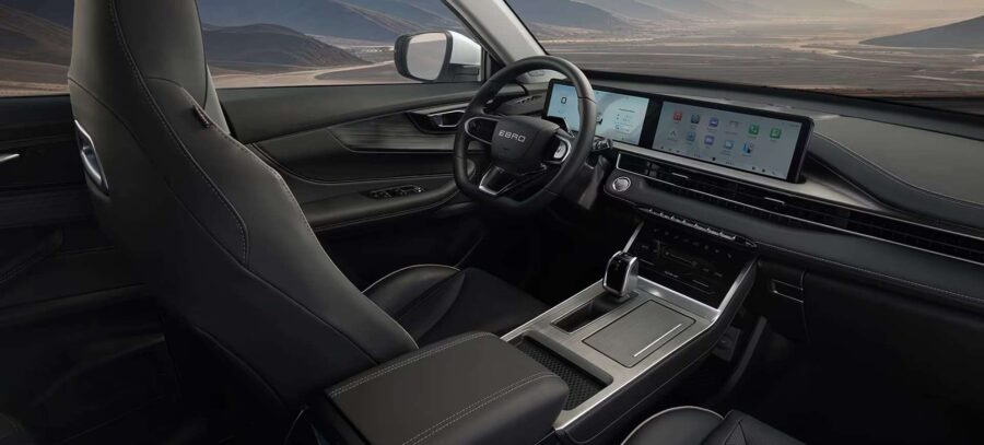 Leasing Coches Ebro S400 1.5 DHE HEV Excellence CVT Blanco Khaki, Gris Phantom