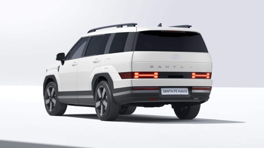 Leasing Coches Hyundai Santa Fe 1.6T HEV 4X2 AT Tecno Cream White