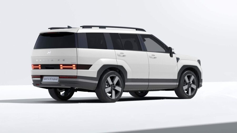 Leasing Coches Hyundai Santa Fe 1.6T HEV 4X2 AT Tecno Cream White