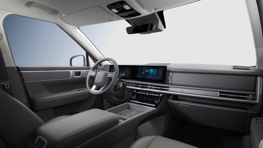 Leasing Coches Hyundai Santa Fe 1.6T HEV 4X2 AT Tecno Cream White