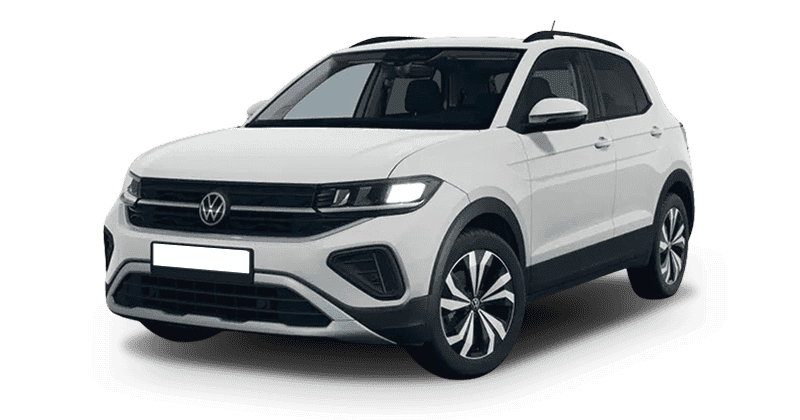 Leasing Coches Volkswagen T-Cross-1.0 TSI Man. Más Blanco, Negro