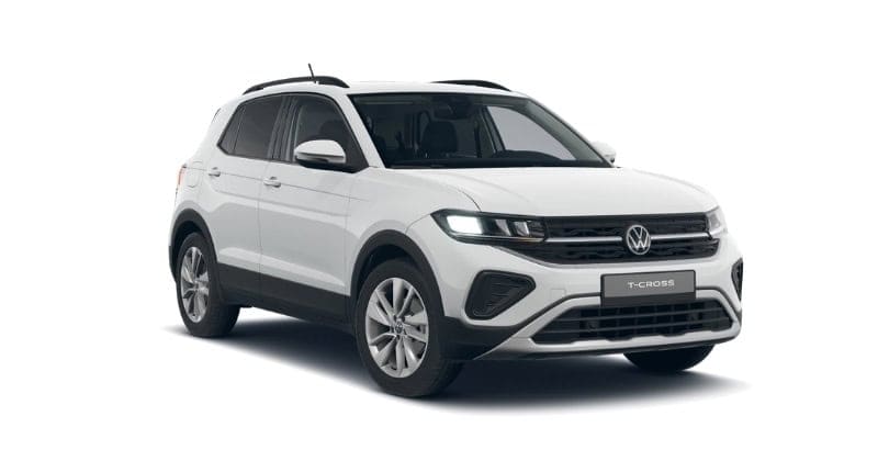 Leasing Coches Volkswagen T-Cross 1.0 TSI Man. Más Blanco, Negro