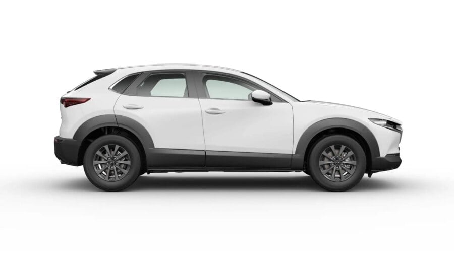 Leasing Coches Mazda CX-30 2.5 e-Skyactiv G MHEV MT Prime-Line Blanco, Soul Red Crystal