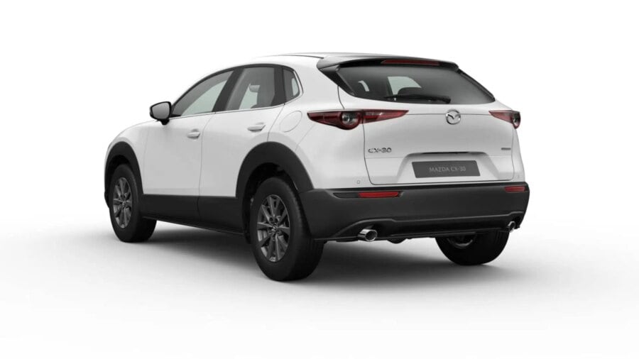 Leasing Coches Mazda CX-30 2.5 e-Skyactiv G MHEV MT Prime-Line Blanco, Soul Red Crystal