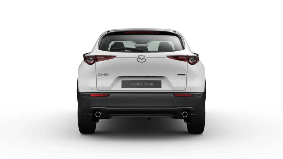 Leasing Coches Mazda CX-30 2.5 e-Skyactiv G MHEV MT Prime-Line Blanco, Soul Red Crystal