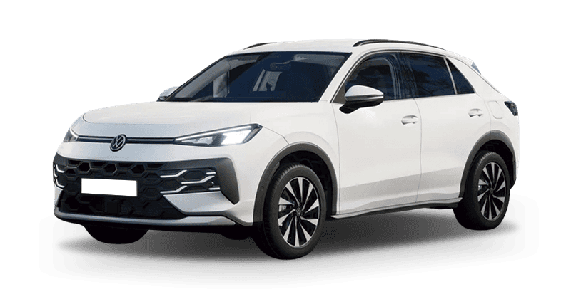 Leasing Coches Volkswagen T-Roc-1.5 eTSI 85kW DSG MAS Blanco Punto, Gris Lobo