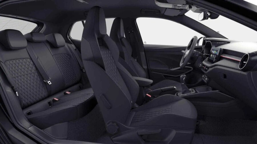 Leasing Coches Skoda Fabia 1.5 TSI DSG Plus Negro Magico Efecto Perla, Blanco Candy