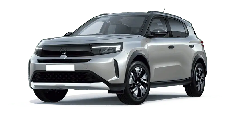 Leasing Coches Opel Frontera 1.2T XHT Hybrid eDCT6 107kW Ultimate Kristall Silver, Arktis White