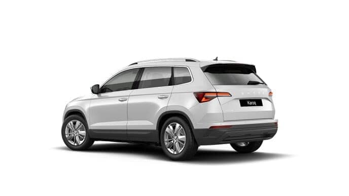 Leasing Coches Skoda Karoq 2.0 TDI DSG Selection Blanco Luna, Gris Graphite