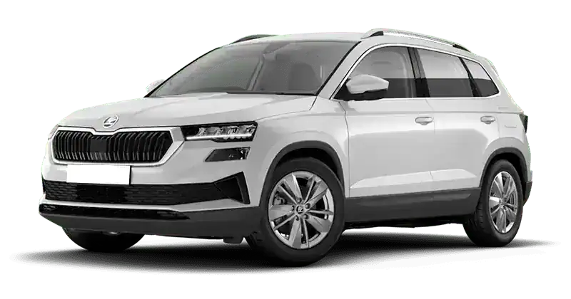 Leasing Coches Skoda Karoq-2.0 TDI DSG Selection Blanco Luna, Gris Graphite