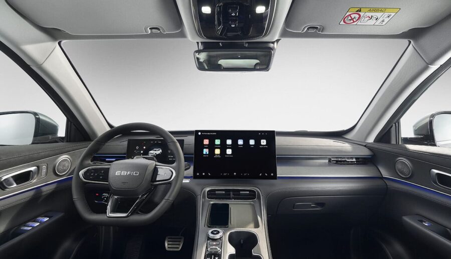 Leasing Coches Ebro S800 1.5 TGDI PHEV Luxury E-CVT Blanco Khaki, Gris Bambu