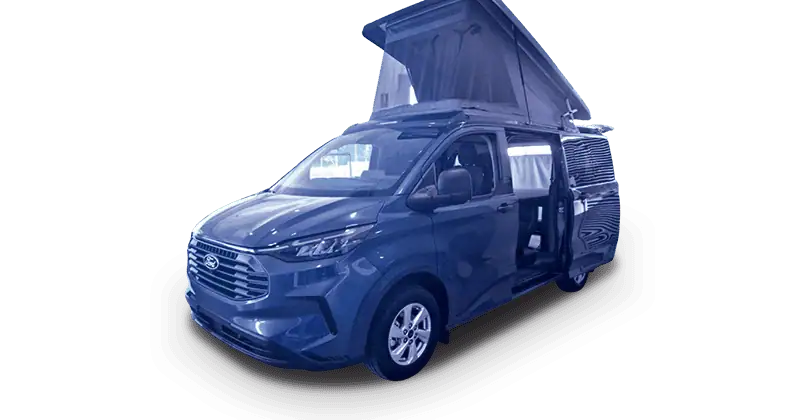 Leasing Coches Ford Transit Custom Kombi 2.0 EcoBlue 320 L1 Trend CAMPERIZADA Magnetic