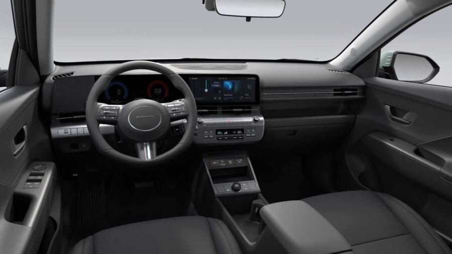 Leasing Coches Hyundai Kona 1.6 GDi HEV DT Maxx Atlas White, Denim Blue