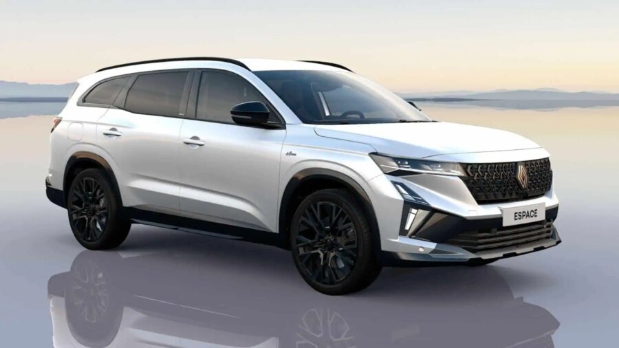 Leasing Coches Renault Espace E-Tech Full Hybrid Esp. Alpine Blanco Nacarado, Gris Baltico