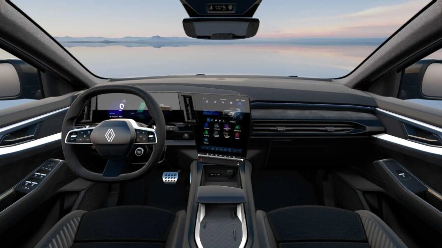 Leasing Coches Renault Espace E-Tech Full Hybrid Esp. Alpine Blanco Nacarado, Gris Baltico