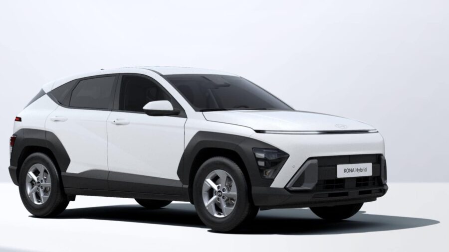 Leasing Coches Hyundai Kona 1.6 GDi HEV DT Maxx Atlas White, Denim Blue