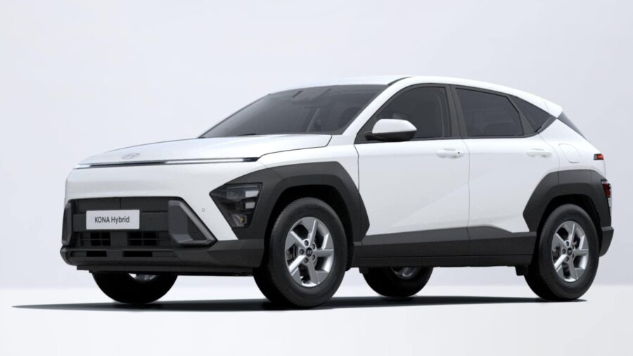 Leasing Coches Hyundai Kona 1.6 GDi HEV DT Maxx Atlas White, Denim Blue
