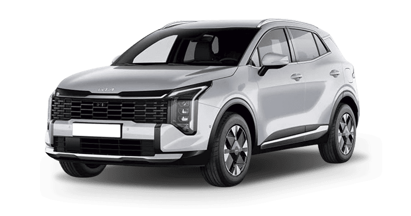 Leasing Coches Kia Sportage-1.6 T-GDi HEV Drive 4×2 Deluxe White, Lunar Silver, Dark Penta Metal
