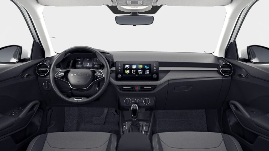 Leasing Coches Skoda Fabia 1.0 TSI DSG Selection Blanco Luna, Gris Graphite