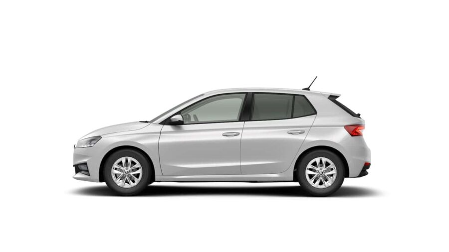 Leasing Coches Skoda Fabia 1.0 TSI DSG Selection Blanco Luna, Gris Graphite