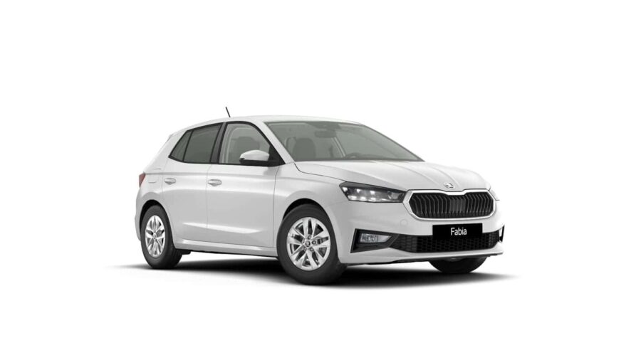 Leasing Coches Skoda Fabia 1.0 TSI DSG Selection Blanco Luna, Gris Graphite