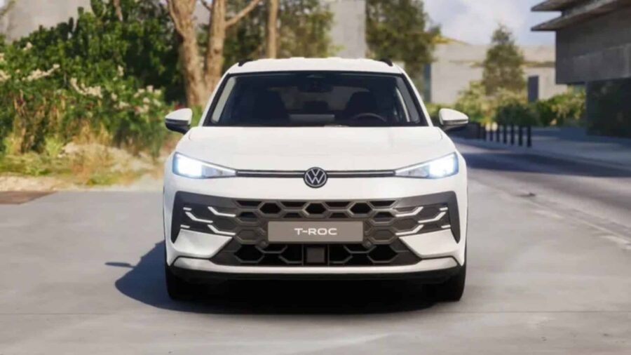 Leasing Coches Volkswagen T-Roc MATCH 1.5 eTSI 85kW DSG Blanco Punto, Gris Lobo