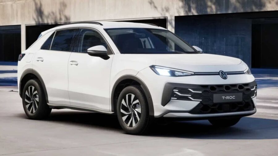Leasing Coches Volkswagen T-Roc MATCH 1.5 eTSI 85kW DSG Blanco Punto, Gris Lobo