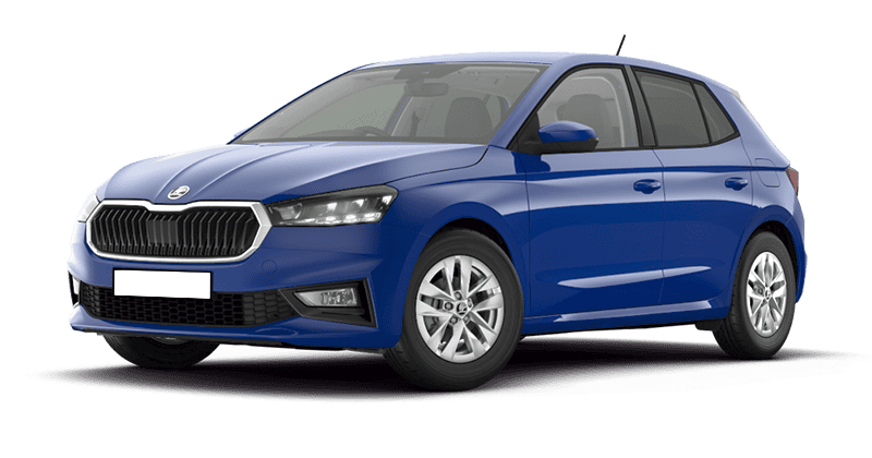 Leasing Coches Skoda Fabia-1.0 MPI Selection Azul, Blanco