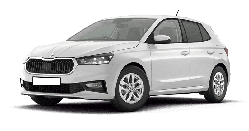 Leasing Coches Skoda Fabia 1.0 TSI DSG Selection Blanco Luna, Gris Graphite